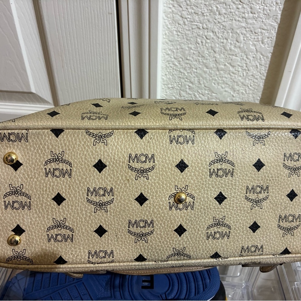 MCM Tan and Black Crossbody Bag - Picture 4 of 7